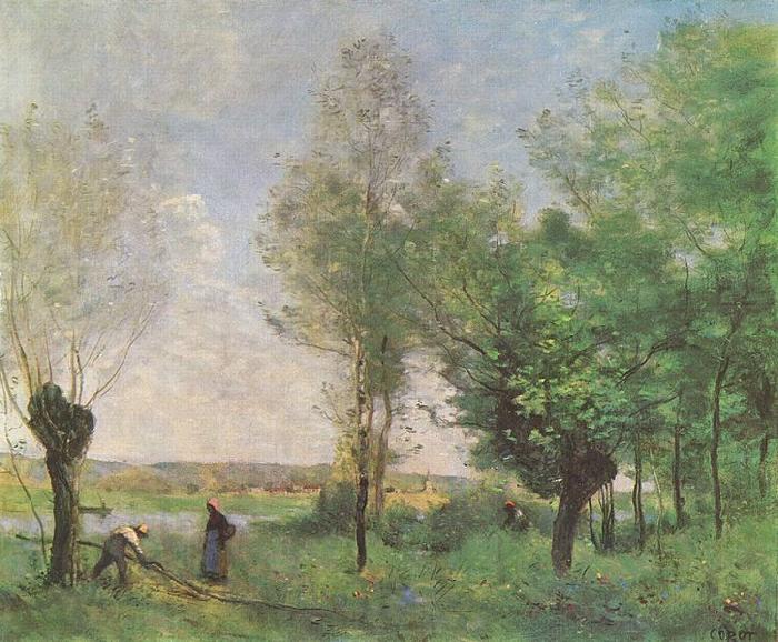 Jean-Baptiste-Camille Corot Erinnerung an Coubron Sweden oil painting art